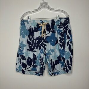 Vineyard Vines 7” Seersucker Dumped Ocean Splash Jetty Shorts Large